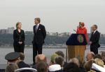 New York 8 september 2009
Prins Willem Alexander Prinses Maxima Michael Bloomberg (Burgemeester NY) en Hillary Clinton op vliegdekschip Intrepid. Welkomst ceremonieel van NYC 400.
Peter Smulders bv