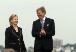 New York 8 september 2009
Prins Willem Alexander Prinses Maxima Michael Bloomberg (Burgemeester NY) en Hillary Clinton op vliegdekschip Intrepid. Welkomst ceremonieel van NYC 400.
Peter Smulders bv