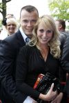 Amsterdam 1 augustus 2010
Premiere Crazy Shopping in carre. Alexandra Alphenaar met vriend
Peter Smulders bv