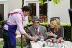 Eemnes 1 september 2010
Loretta Schrijver tijdens koffietijd. Kok Caspar Burgi en Andre v Duin als meneer Wijdbeens zijn ook aanwezig.
Peter Smulders bv