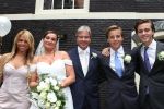 Amsterdam, 8 September 2010
Trouwen Dries Roelvink met zijn Honoria
Samen op de foto met zijn drie kinderen
Foto Peter Smulders BV