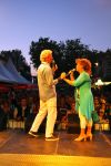 Sneek, 9 Augustus 2010
Mirella Jacobs en Frank Mortiers als het duo Frank en Mirella tijdens een optreden in de 
