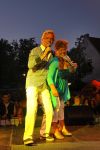 Sneek, 9 Augustus 2010
Mirella Jacobs en Frank Mortiers als het duo Frank en Mirella tijdens een optreden in de 