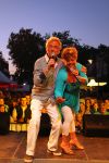 Sneek, 9 Augustus 2010
Mirella Jacobs en Frank Mortiers als het duo Frank en Mirella tijdens een optreden in de 