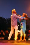 Sneek, 9 Augustus 2010
Mirella Jacobs en Frank Mortiers als het duo Frank en Mirella tijdens een optreden in de 