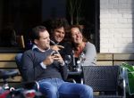 Amsterdam 18 september 2010
Ex Jack Spijkerman Jennemiek met nieuwe vriend op terras.
Peter Smulders bv