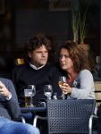 Amsterdam 18 september 2010
Ex Jack Spijkerman Jennemiek met nieuwe vriend op terras.
Peter Smulders bv