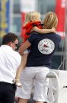 Amsterdam 21 augustus 2010
Prins Willem Alkexander met de groende Draeck bij sail. Prinses Maxima Prinses Amalia Ariane en Alexia zijn er ook bij. Ook is er een kindermeisje bij. Ze voeren onder begeleiding van meerdere politie boten
Peter Smulders bv