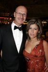 Amsterdam 8 december 2005
VIP avond miljonairs fair in Rai. 
Zakenman  Peter Siebers uit weert met vrouw