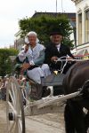 Joure, 28 Juli 2010
Rinrijderij ( ringsteken ) met het friese tuigpaard in authentieke sjezen.
De mensen zijn gekleed in 19e eeuws Friese kleding en zij strijden tenslotte om de Zilveren Zweep
Foto Peter Smulders BV