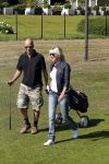 Brasschaat 24 juli 2010
Stacey Rookhuizen met haar nieuwe vriend Christoph op de golfbaan.
Peter Smulders bv
