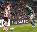 Eindhoven, 15 September 2011 
PSV-Legia Warschau, eindstand 1-0 Doelpunt Dries Mertens
UEFA Europa League 2011-2012
Dries Mertens
Foto Junior Smulders