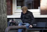 Amsterdam 15 september 2011
Ewout Genemans met Apple lap top op terras.
Peter Smulders bv