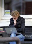 Amsterdam 15 september 2011
Ewout Genemans met Apple lap top op terras.
Peter Smulders bv