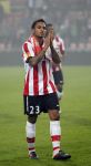 Eindhoven, 15 September 2011 
PSV-Legia Warschau, eindstand 1-0 Doelpunt Dries Mertens
UEFA Europa League 2011-2012
Funso Ojo
Foto Junior Smulders