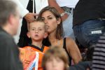 Eindhoven, 2 September,
Nederland-San Mariono, eindstand 11-0
Op de tribune, Jessey Sneijder met zijn 