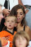 Eindhoven, 2 September,
Nederland-San Mariono, eindstand 11-0
Op de tribune, Jessey Sneijder met zijn 