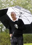 Hilversum 7 september 2011
Johan  Cruijff doet mee met de pro am van de klm open op de hilversumse golfclub. Johan speelt met Maarten Lafeber en zijn vrouw Danny is caddy van een spaanse vriend
Peter Smulders bv