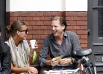Amsterdam 5 augustus 2011
Michiel Mol met een kennis op terras.
Peter Smulders bv