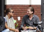 Amsterdam 5 augustus 2011
Michiel Mol met een kennis op terras.
Peter Smulders bv