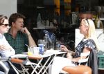 Amsterdam 30 augustus 2012
Beau v Erven Dorens en Bridget Maasland samen op terras.
Peter Smulders bv
