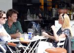 Amsterdam 30 augustus 2012
Beau v Erven Dorens en Bridget Maasland samen op terras.
Peter Smulders bv