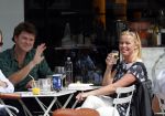 Amsterdam 30 augustus 2012
Beau v Erven Dorens en Bridget Maasland samen op terras.
Peter Smulders bv