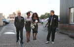Amsterdam, 26 Augustus 2012
Feest in de Harbour Club t.g.v. de verjaardag van Glennis Grace
Berget Lewis met haar man Sebastiaan v Rooijen, Edsilia Rombley en Tjeerd Oosterhuis
Foto Peter Smulders BV