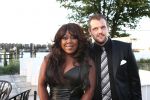 Amsterdam, 26 Augustus 2012
Feest in de Harbour Club t.g.v. de verjaardag van Glennis Grace
Berget Lewis met haar man Sebastiaan v Rooijen
Foto Peter Smulders BV