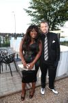 Amsterdam, 26 Augustus 2012
Feest in de Harbour Club t.g.v. de verjaardag van Glennis Grace
Berget Lewis met haar man Sebastiaan v Rooijen
Foto Peter Smulders BV