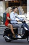 Amsterdam 4 september 2012
Candy Dulfer met vriend Bela op vespa scooter
Peter Smulders bv