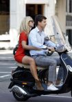 Amsterdam 4 september 2012
Candy Dulfer met vriend Bela op vespa scooter
Peter Smulders bv