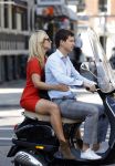 Amsterdam 4 september 2012
Candy Dulfer met vriend Bela op vespa scooter
Peter Smulders bv