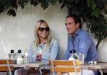 Amsterdam 6 septmber 2012
Chantal janzen met vriend Marco op terras 
Peter Smulders bv