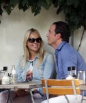 Amsterdam 6 septmber 2012
Chantal janzen met vriend Marco op terras 
Peter Smulders bv