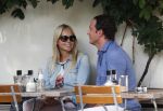 Amsterdam 6 septmber 2012
Chantal janzen met vriend Marco op terras 
Peter Smulders bv