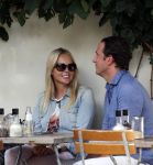 Amsterdam 6 septmber 2012
Chantal janzen met vriend Marco op terras 
Peter Smulders bv