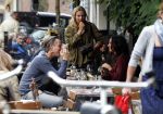 Amsterdam 6 september 2012
Daan Schuurmans op terras met de vrouw van Daniel Boissevain Vanessa.
Peter Smulders bv