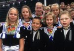 Volendam, 28 Mei 1997
Jantje Smit (Jan Smit) als zangertje bij het Volendammer Jongenskoor (waarin hij 4 jaar zong) onder leiding van Evert Beumer.
Foto Peter Smulders BV