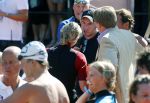 Amsterdam 9 september 2012
Maxima doet mee met de Amsterdam City swim door de grachten van Amsterdam. Prins Willem Alexander en hun dochters prinses Amalia Alexia en Ariane wachten haar an de finisch op de keizersgracht op. Jeroen v Koningsbrugge
Peter Smulders bv