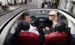 Amsterdam 29 augustus 2012
Premiere Yab Yum in carre. Mary-Lou v Steenis met man in fiat 500 cabrio
Peter Smulders bv