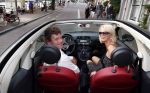 Amsterdam 29 augustus 2012
Premiere Yab Yum in carre. Mary-Lou v Steenis met man in fiat 500 cabrio
Peter Smulders bv