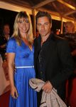 Amsterdam 3 september 2012
Premiere de verbouwing in het nieuwe de la mar theater. Nienke Romer met man 
Peter Smulders bv