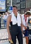 Amsterdam 9 september 2012
Pieter v d Hoogenband doet mee met de Amsterdam City swim door de grachten van Amsterdam. 
Peter Smulders bv