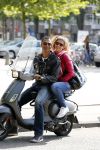 Amsterdam 3 september 2012
Ruud Gullit met zijn dochter Cheyenne op vespa scooter.
Peter Smulders bv