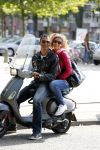 Amsterdam 3 september 2012
Ruud Gullit met zijn dochter Cheyenne op vespa scooter.
Peter Smulders bv