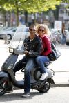 Amsterdam 3 september 2012
Ruud Gullit met zijn dochter Cheyenne op vespa scooter.
Peter Smulders bv