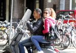 Amsterdam 3 september 2012
Ruud Gullit met zijn dochter Cheyenne op vespa scooter.
Peter Smulders bv