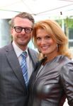 Rotterdam, 8 September 2013
Premiere Musical parodie Vijftig Tinten Grijs
Anouk v Nes met partner
Foto Peter Smulders BV
