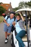 Zandvoort, 7 Augustus 2013
KLM Charity Challenge gespeeld op de Kennemer Golfclub met veel BN-ers.
Beau v Erven Dorens met Zangeres Do Zangeres
Foto Peter Smulders BV